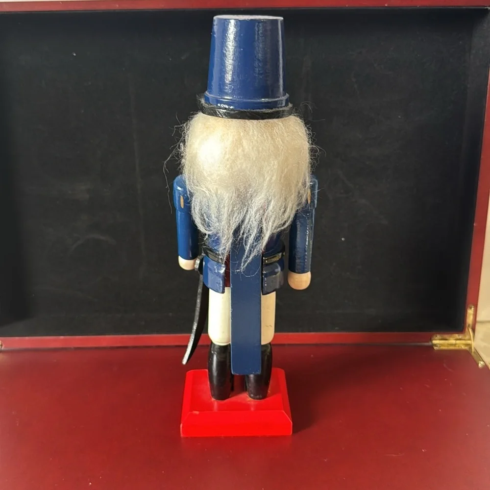 Blue and Red small Nutcracker Soldier Figurine